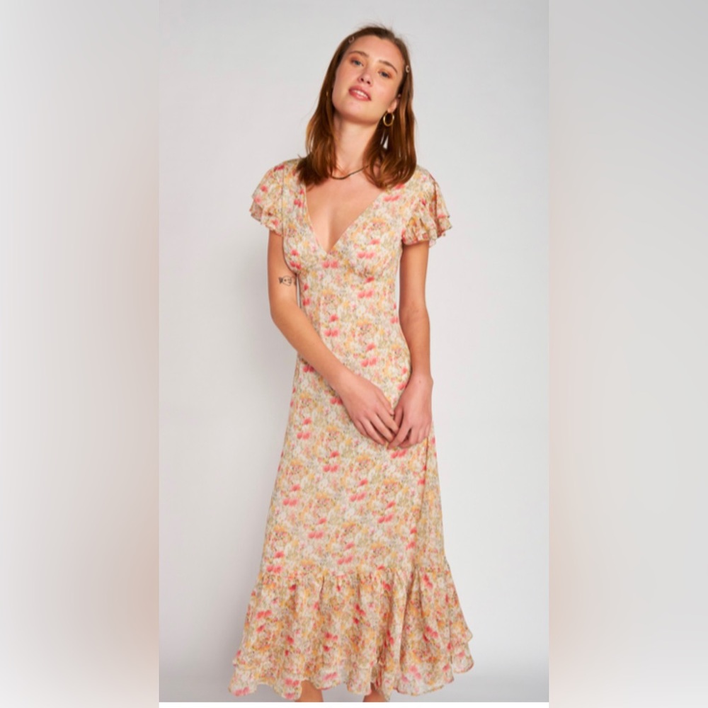 Emory Park Floral Midi Dress, size Small, New With Tags
